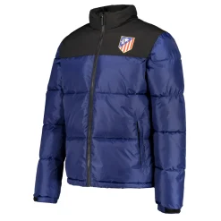 Hombre Atlético de Madrid Abrigo Acolchado Negro Escudo Adulto