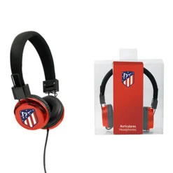 Atlético de Madrid AURICULARES CASCO NEGRO