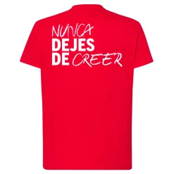 Atlético de Madrid CAMISETA NUNCA DEJES DE CREER ROJA NIÑO