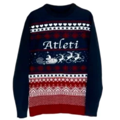 Hombre Atlético de Madrid JERSEY TRINEO NAVIDAD NIÑO