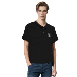 Atlético de Madrid POLO NEGRO ATLÉTICO ESCUDO